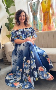 Sukienka hiszpanka ROMINA w kwiaty 