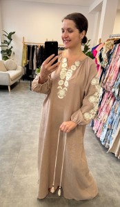 Sukienka z bawełny muślinowej  Linda OSTATNIE SZTUKI 