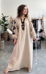 Sukienka z bawełny muślinowej  Linda