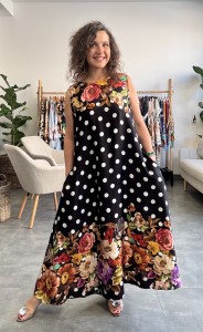 Sukienka Carla mniejsza w groszki