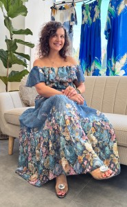 Sukienka haftowana w kwiaty ALISA 