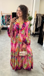 Sukienka CELINE boho we wzory   
