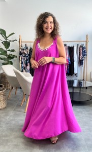 Sukienka AMANDA z biżuterią