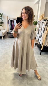 Sukienka lniana RENA   