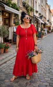 Sukienka LILIANA czerwona 