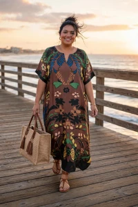Sukienka Boho we wzory