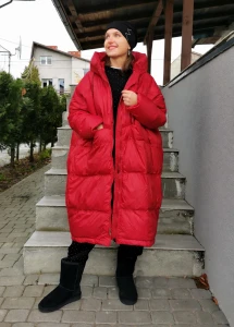 Kurtka puchowa FOBS czerwona 