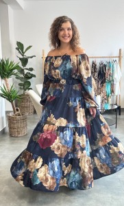  Sukienka EMILIA w kwiaty  