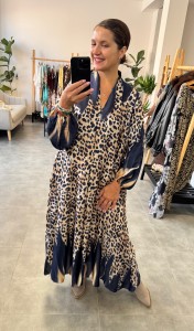 Sukienka boho ROSA  z jedwabiu 